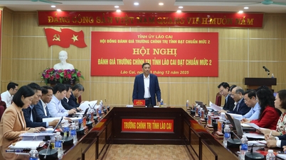 ກອງປະຊຸມເພື່ອປະເມີນໂຮງຮຽນການເມືອງແຂວງລາວກາຍ ແລະ ກຳນົດວ່າໂຮງຮຽນດັ່ງກ່າວຕອບສະໜອງມາດຕະຖານລະດັບ 2 ຫຼືບໍ່.