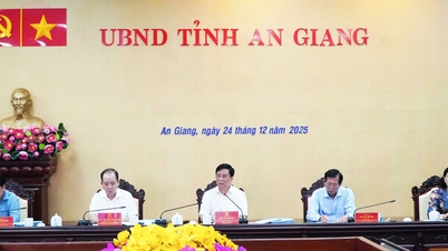 Chairman of the People's Committee of An Giang province, Ho Van Mung, presided over a meeting to prepare for the conference summarizing the work of 2025.