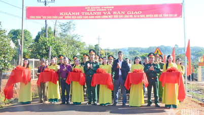 Economic and National Defense Brigade 72: Caring for social welfare and improving the lives of people in the border region of Gia Lai.