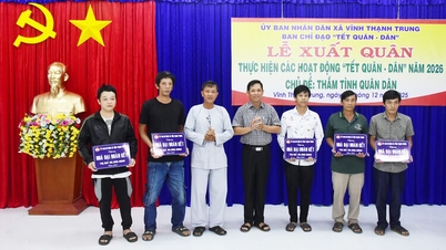 Vinh Thanh Trung beldesi, 2026'da askeri ve sivillerin katılımıyla kutlanacak Tet (Ay Yeni Yılı) bayramı için hazırlıklara başladı.