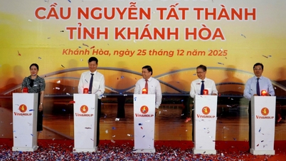 Nguyen Tat Thanh Köprüsü'nün inşaatına başlandı ve Cam Lam için yeni bir kentsel bağlantı aksı açıldı.
