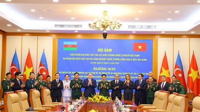 Generaal Phan Van Giang heeft overleg gevoerd met de minister van Defensie-industrie van Azerbeidzjan.