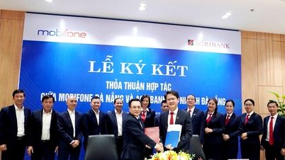 Η MobiFone και το υποκατάστημα της Agribank Da Nang υπογράφουν συμφωνία συνεργασίας.