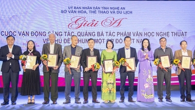 Merayakan kreativitas dan menyebarkan citra "Selamat Nghe An 2025"
