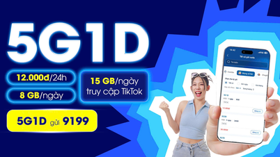 MobiFone 5G1D - Abundant data, 24-hour super-fast internet browsing.