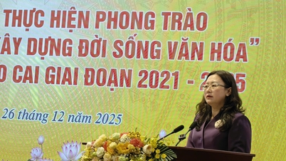 Lao Cai: Het bundelen van de gezamenlijke kracht van het volk in de beweging voor nationale eenheid om een ​​beschaafde levenswijze op te bouwen.