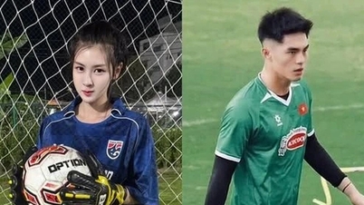 Beautiful Thai female fan openly expresses her admiration for the Vietnamese U23 players.