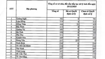 الكشف علنًا عن حالة التعامل مع المنازل والأراضي في المناطق.