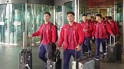Vietnam U23 team arrives in Qatar, beginning preparations for the AFC U23 Asian Championship Finals.