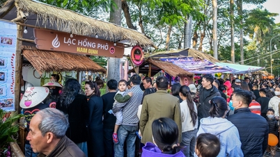 Mii de oameni s-au înghesuit pentru a savura mâncarea la Festivalul Tăițeilor și Pho din Ninh Binh.