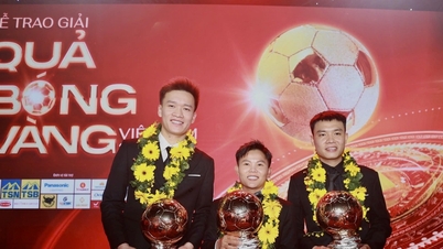 Hoàng Đức lập hat-trick Quả bóng vàng Việt Nam, Bích Thùy lần đầu nhận Quả bóng vàng nữ