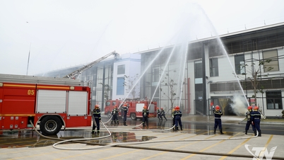 Brandbestrijdings- en reddingsoefening uitgevoerd in de TNG Viet Duc-fabriek.