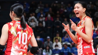 Bich Thuy ve Okayama kulübü, Japonya voleybol turnuvasında sürpriz bir zafere çok yaklaştı.