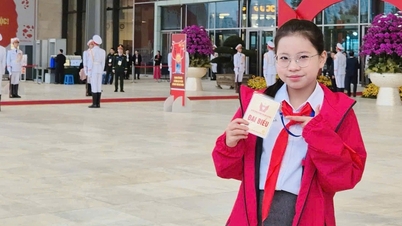 Studentka z Cao Bang - jedna z pięciu najmłodszych delegatek na XI Narodowym Kongresie Emocji.