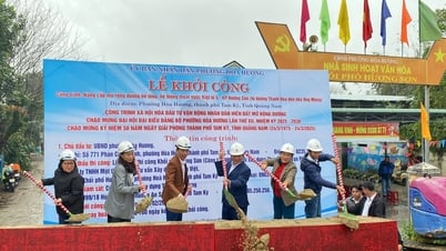 Hoa Huong Ward (Tam Ky) started construction to welcome the Party Congress