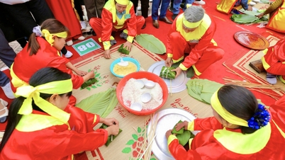Thi gói bánh chưng, bánh giầy mở màn Hội xuân Côn Sơn