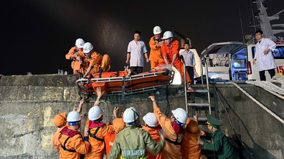 Rescue of fisherman whose leg was severed in the waters off Da Nang