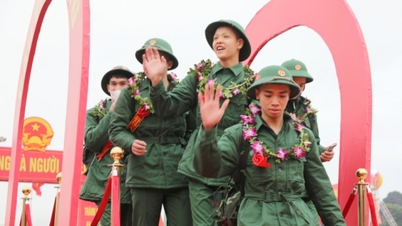 Ngày 13/2, các địa phương trong tỉnh đồng loạt tổ chức lễ giao nhận quân năm 2025