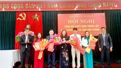 Announcing the decision to establish the Propaganda and Mass Mobilization Committee of Tam Ky City Party Committee
