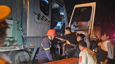 3 xe tải tông nhau trên Quốc lộ, nhiều người bị thương