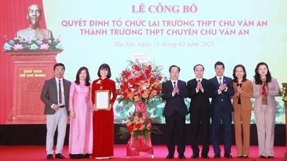 ฮานอยประกาศการตัดสินใจก่อตั้งโรงเรียนมัธยมศึกษา Chu Van An สำหรับผู้มีความสามารถพิเศษ