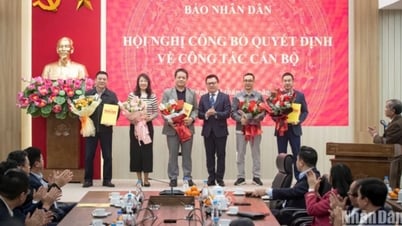 Nhan Dan Newspaper announces decision on personnel work for heads and deputy heads of departments and units