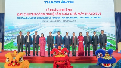 THACO AUTO សម្ពោធខ្សែបច្ចេកវិជ្ជាផលិតកម្ម និងសម្ពោធខ្សែផលិតផលថ្មី THACO Bus និង THACO Download