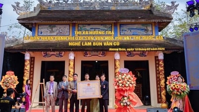 Nghề làm bún Vân Cù đón nhận danh hiệu Di sản văn hóa phi vật thể quốc gia