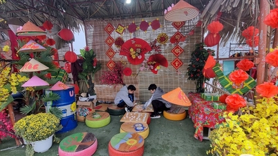 El antiguo Tet está presente en el espacio “Colores primaverales de la ciudad de Thai Nguyen”