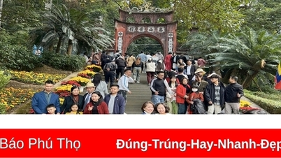 Phú Thọ đón khoảng 300 nghìn lượt khách trong dịp Tết Nguyên đán Ất Tỵ