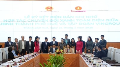 ទីក្រុង។ Hue និង Vingroup សហការក្នុងការផ្លាស់ប្តូរបៃតង និងការអភិវឌ្ឍន៍ប្រកបដោយចីរភាព