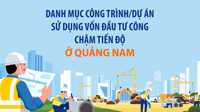 Danh mục công trình/dự án sử dụng vốn đầu tư công chậm tiến độ ở Quảng Nam