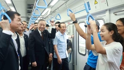 General Secretary To Lam experiences Metro Line No. 1
