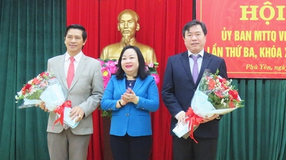 សមមិត្ត Tran Huu The កាន់តំណែងជាប្រធានគណៈកម្មាធិការរណសិរ្សមាតុភូមិខេត្តសម្រាប់អាណត្តិ ២០២៤-២០២៩។