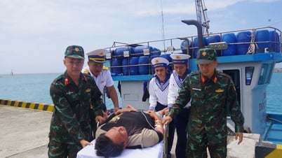 Đảo Trường Sa cấp cứu ngư dân bị đột qụy não
