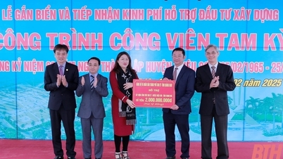 เมืองทามกีสนับสนุนการก่อสร้างสวนสาธารณะทามกีในเขต Trieu Son (Thanh Hoa)