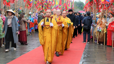 Buddhists and tourists brave the cold rain to open the spring festival "Bai Dinh echoes for a thousand years"