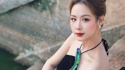 Halter neck ជាមួយនឹងការរចនាច្នៃប្រឌិតដ៏ទាក់ទាញនៅថ្ងៃចូលឆ្នាំថ្មី