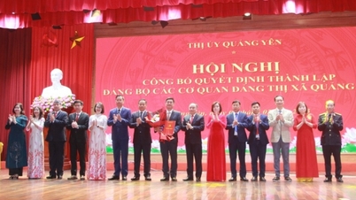 Thị uỷ Quảng Yên: Công bố quyết định thành lập các cơ quan Đảng