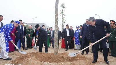 General Secretary To Lam attends the launching ceremony of the 2025 Spring Tree Planting Festival in Hung Yen