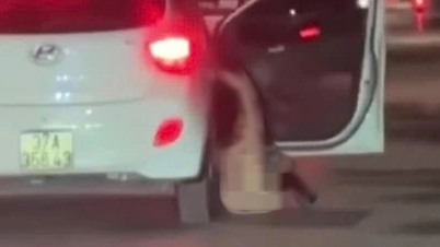 What is the relationship between the naked woman who was thrown out of the car and the driver?