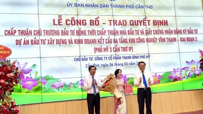 ការផ្តល់វិញ្ញាបនបត្រវិនិយោគសម្រាប់គម្រោងសួនឧស្សាហកម្មធំជាងគេនៅទីក្រុង Can Tho
