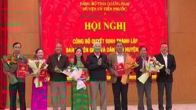 Tiên Phước công bố Quyết định thành lập Ban Tuyên giáo và Dân vận Huyện ủy