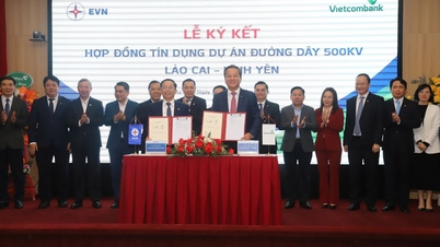 Thứ trưởng Nguyễn Hoàng Long tham dự Lễ ký hợp đồng tín dụng tài trợ Dự án đường dây 500kV Lào Cai ...