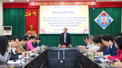 Bộ GDĐT kiểm tra việc thực hiện Thông tư 29 tại Thái Bình