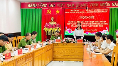Hội nghị đánh giá kết quả thực hiện thỏa thuận giữa Công an tỉnh và Bưu điện tỉnh Bình Phước