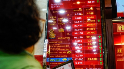 Gold price hits record 100 million VND/tael, queues 2 hours to buy half a tael