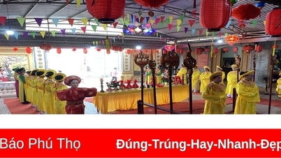 Traditionelles Fest des Quach A Nuong Tempels