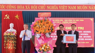 Standing Deputy Secretary of the Provincial Party Committee Nguyen Duc Dung attended a political activity in Vinh Dien ward (Dien Ban)