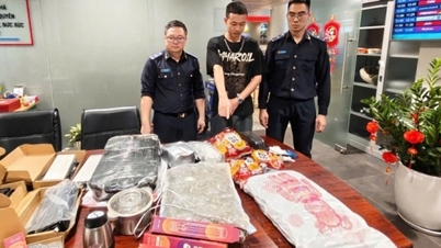 3.745 kg de presunta marihuana descubiertos en el equipaje de pasajeros que ingresaban al Aeropuerto Internacional de Da Nang